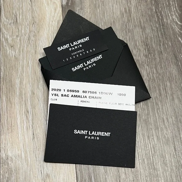 Yves Saint Laurent Red Clutch with Gold Accent - Picture 6 of 7